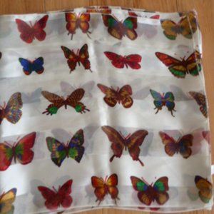 Vintage butterfly scarf butterflies
